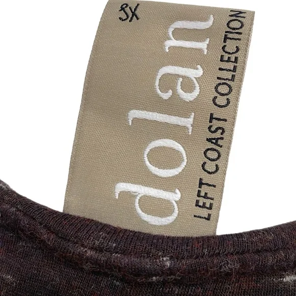 Anthropologie Dolan Plum Boho Flutter Sleeve Mini Layered T Shirt Stretch Dress - Picture 11 of 11